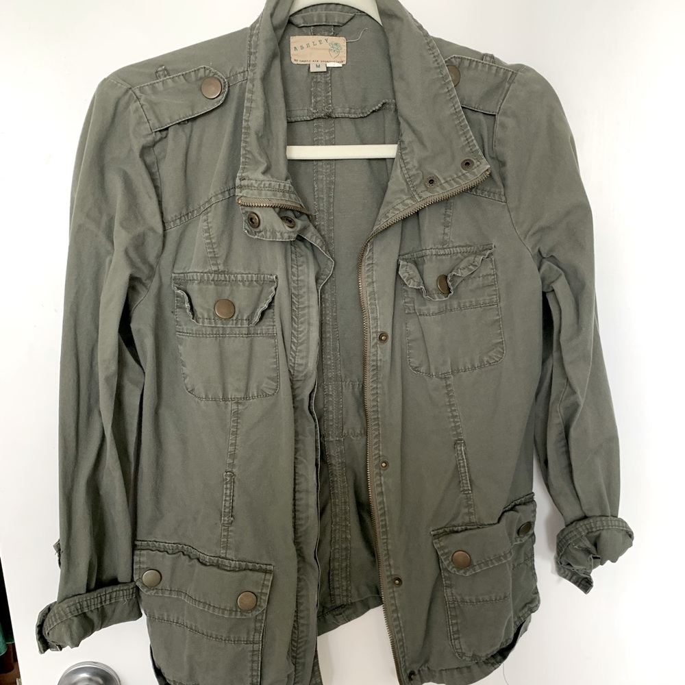 Green army jacket